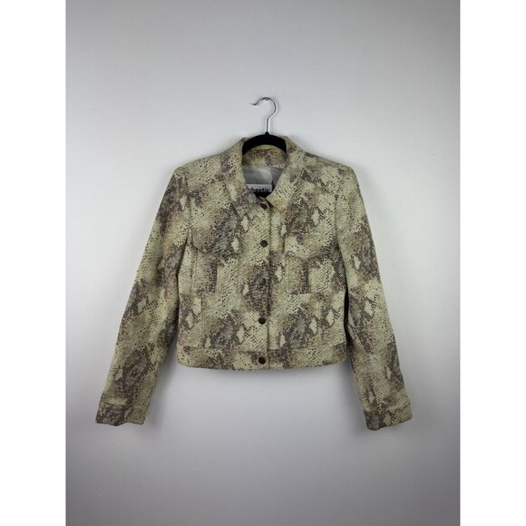 Y2K Snake Patterned Button Up Jacket - Picture 2 of 4